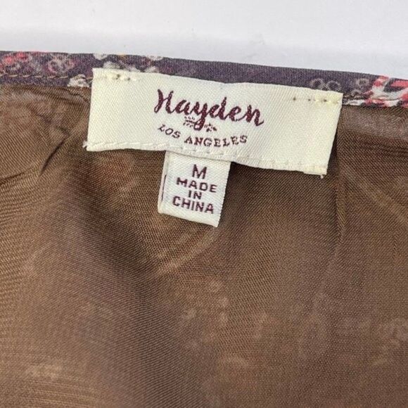 Hayden Los Angeles | Paisley Print Spaghetti Strap Dress Size Medium - Picture 8 of 15